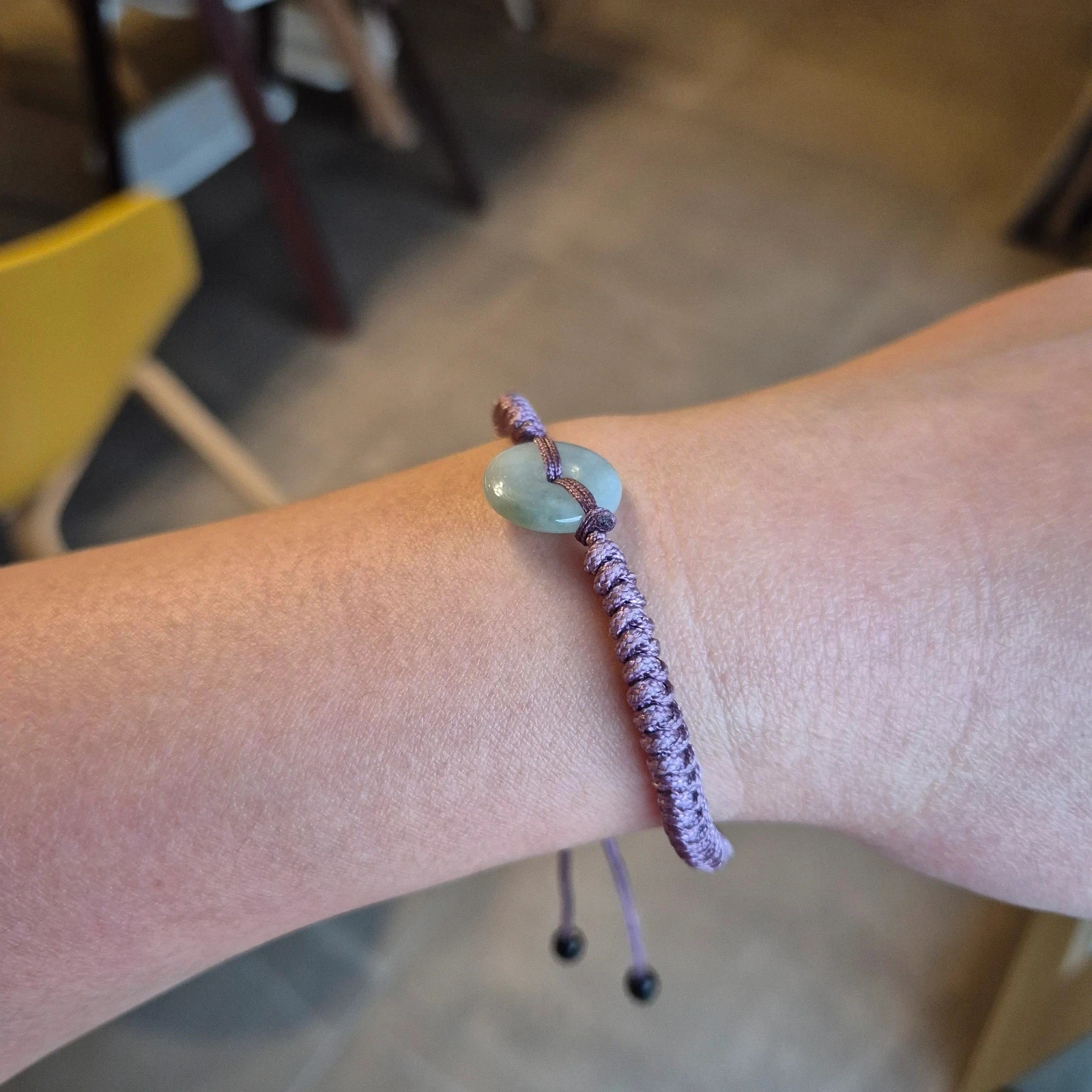 #Natuurlijke onbehandelde type A jadeiet donut armband – photo 3